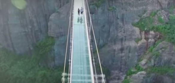 glass bridge.