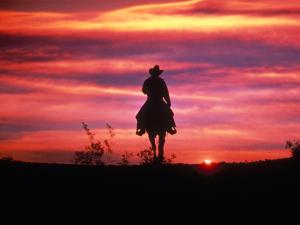 cowboy sunset